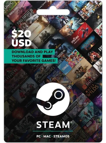 Steam Wallet Gift Card
