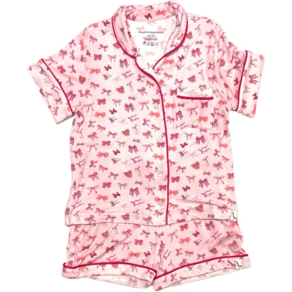 Preppy Goose Bows Pajama Set