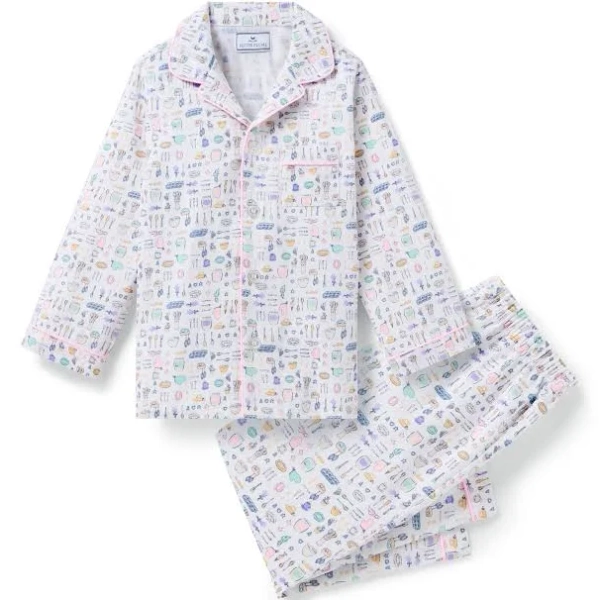 Petite Plume Girls' Baking Spirits Bright Twill Pajama Set