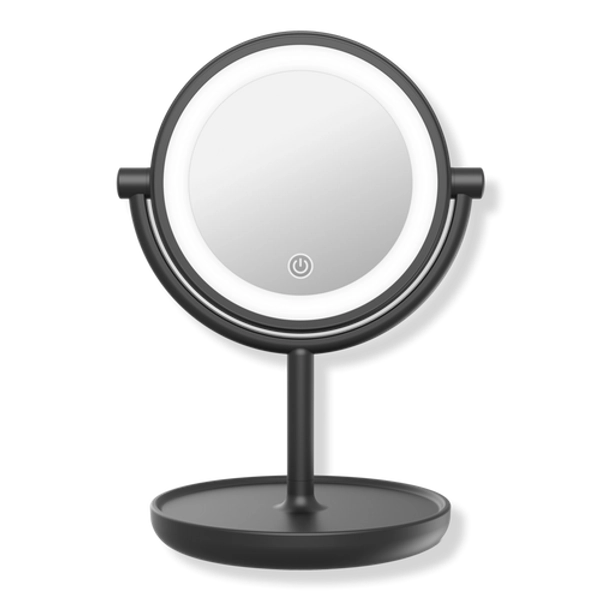Matte Black Lighted Mirror