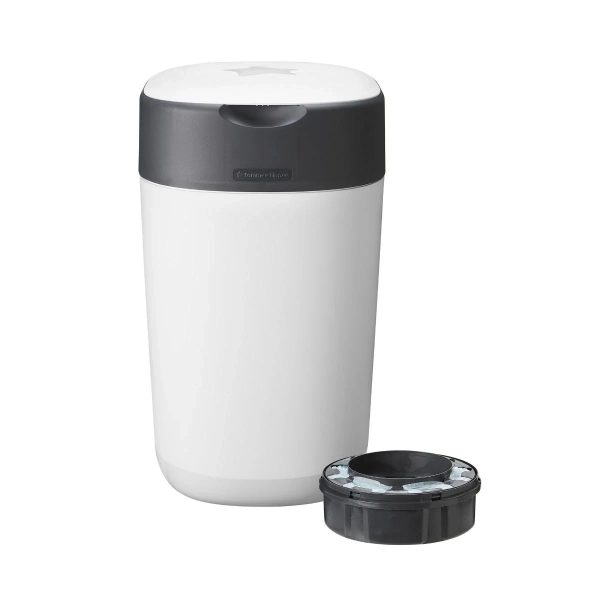 Twist & Click Nappy Disposal Bin, White