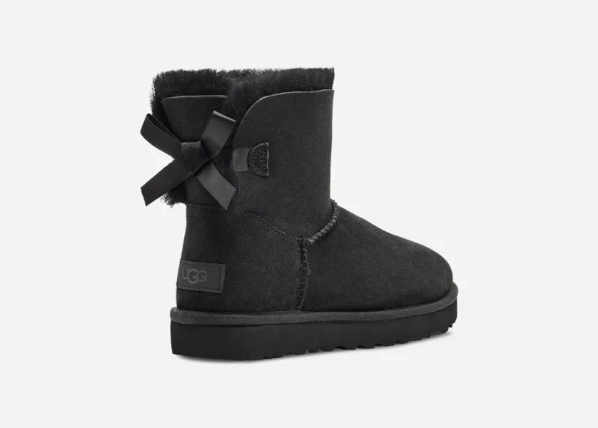 UGG® Women's Mini Bailey Bow II Water-Resistant Boot in Black/,