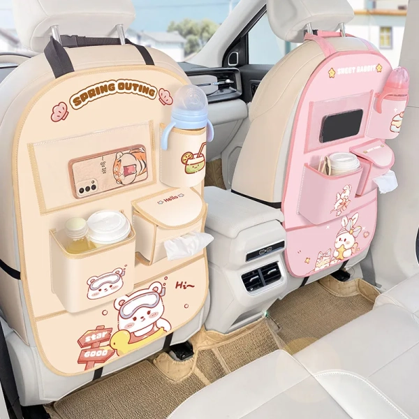 Kawaii Bunny Bear Car Back Seat Organizer - Limited Edition