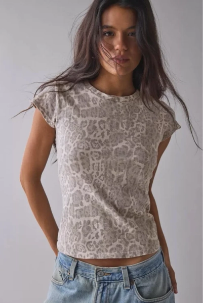 BDG Printed Short Sleeve Spill The Tee