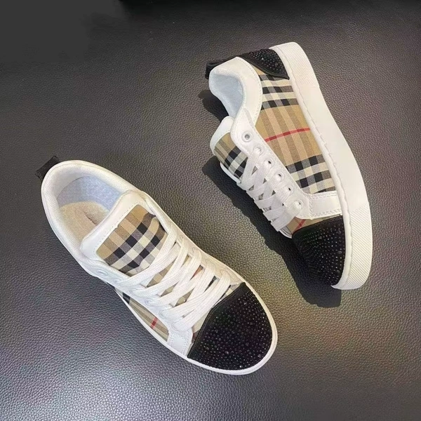 Autumn new women's plaid with light luxury shoes fashion trend rhinestone student low-top board shoes - AliExpress 322