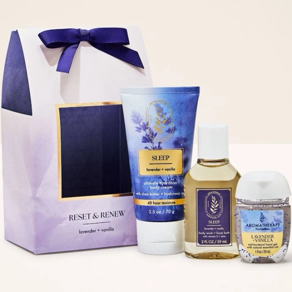 Bath & Body Works Lavender Vanilla Sleep Gift Set