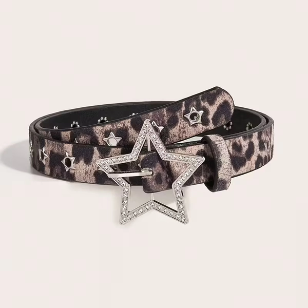 womens y2k star belt sparkling rhinestones adjustable metal - Temu