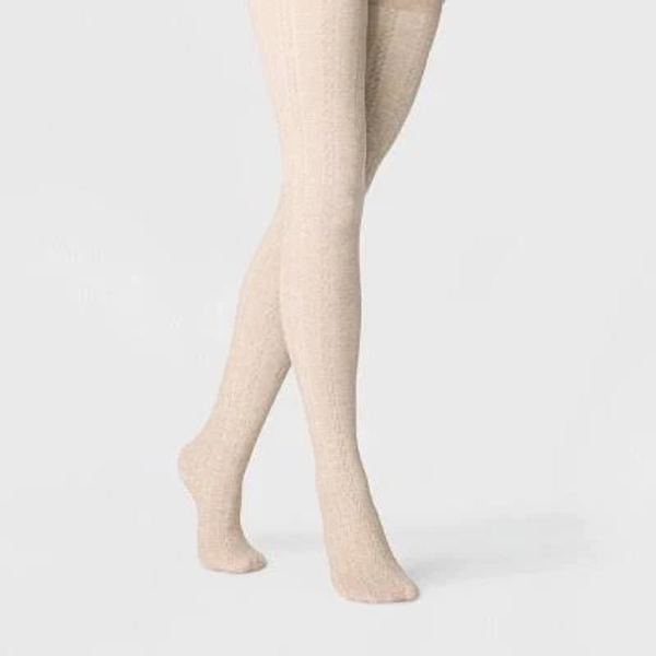 A New Day Women's Cable Fleece Lined Tights