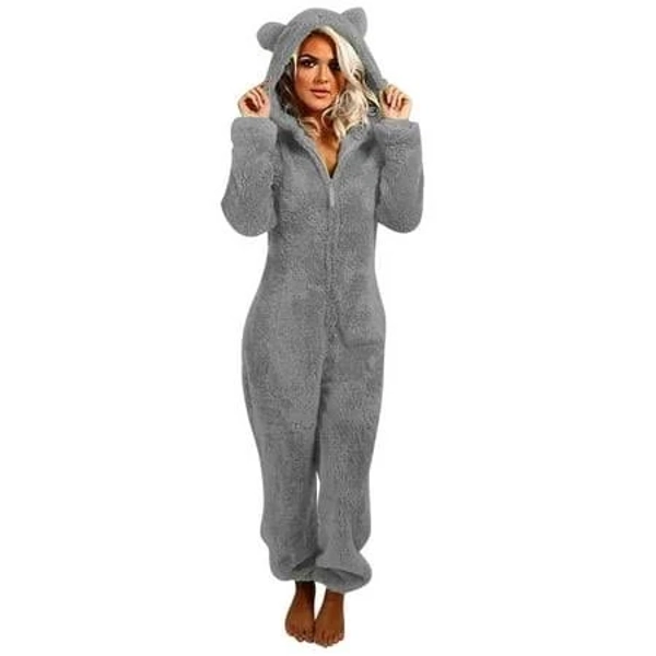 Women's Warm Flannel Onesies Pajamas