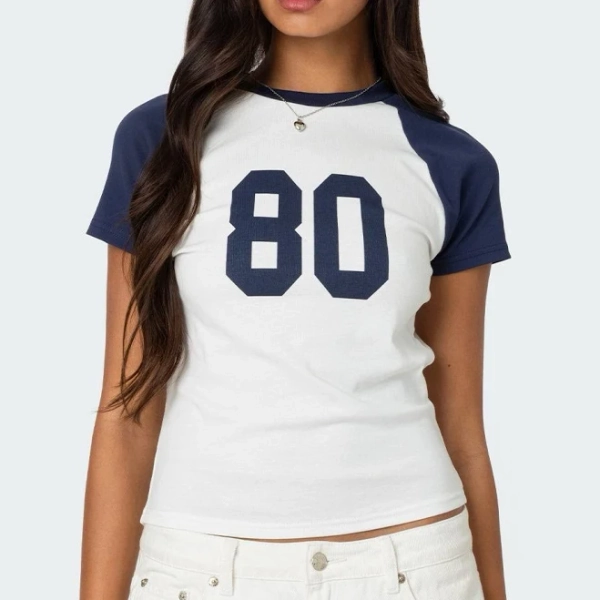 Edikted Women's 80's Raglan T-Shirt