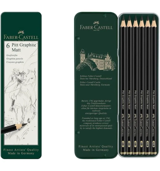 Faber Castell Pitt Graphite Matte Pencil Tin Set