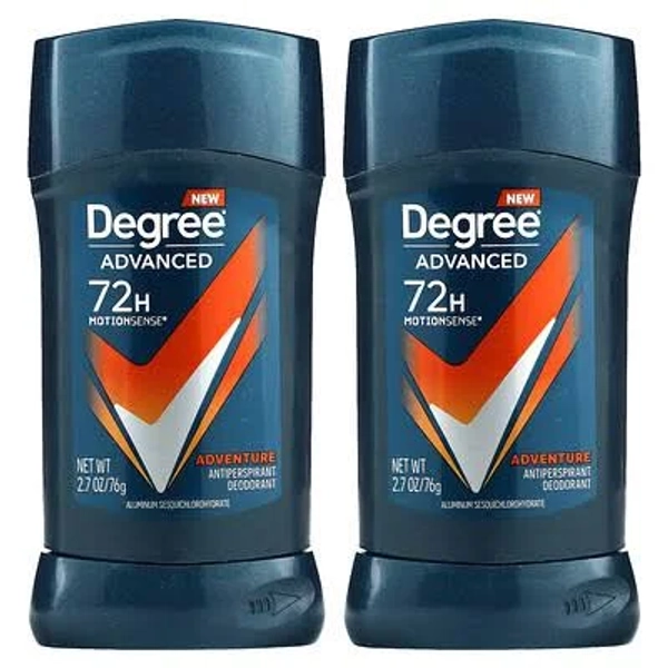 Degree Men's Adventure Advanced Antiperspirant Deodorant Twin Pack