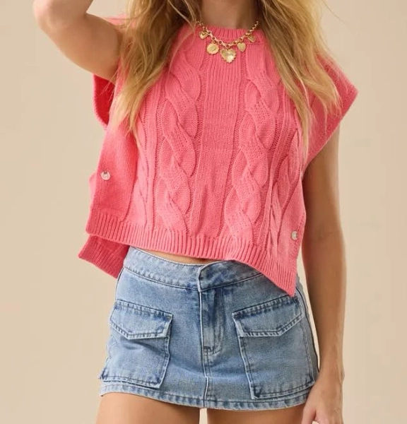 Altar'd State Fallon Denim Mini Skort