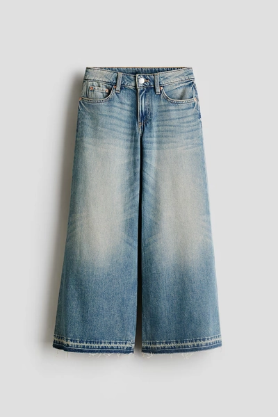 Wide-Leg Jeans - Light denim blue