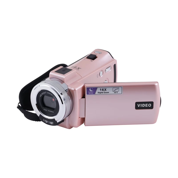 Vivitar PopCam Digital Camcorder, 48MP, Full HD 1080p Video Camera with 3" Flip Screen, 16x Digital Zoom, Built-in Microphone, Compact Vlogging Camera for Beginners, Travel, & Family Recording