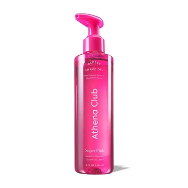 Athena Club Glossy Shave Oil - Super Pink - 8 fl oz