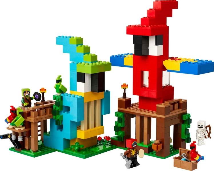 The Parrot Houses 21282 | Minecraft® | Buy online at the Official LEGO® Shop US 