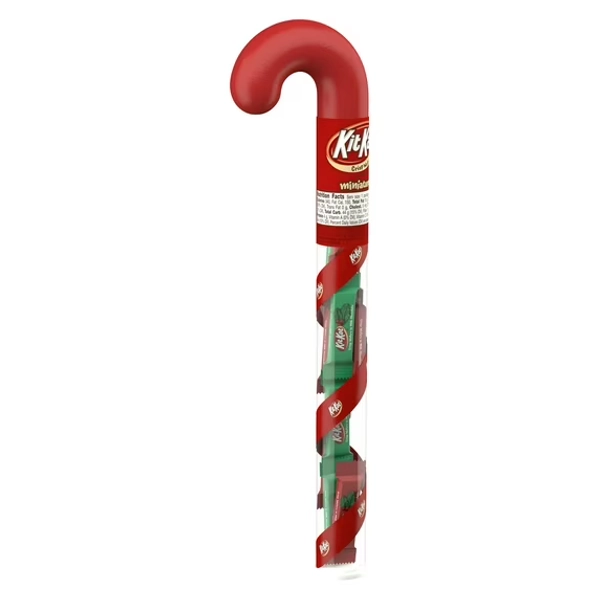 Kit Kat, Holiday Miniatures Candy Filled Cane, 2.4 Oz
