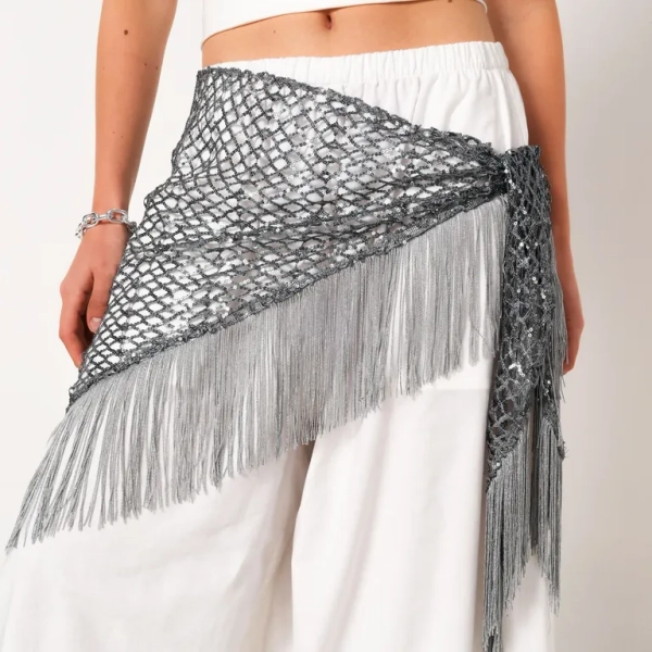 Falda Mini Mujer con Flecos Aria Vega X Falabella  