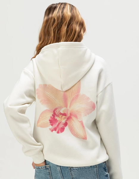 FULL TILT Orchid Girls Hoodie - CREAM