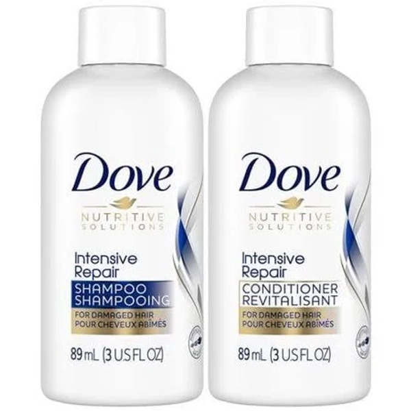 Dove Travel Essentials Shampoo and Conditioner Set