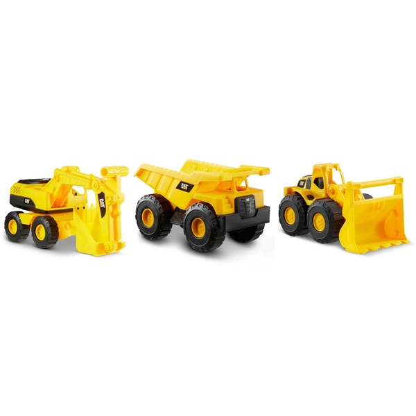 CAT Mini Crew Construction Vehicle Toys 3pk
