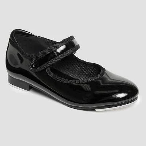 Danskin Girls' Tap Dance Shoes - Black 13