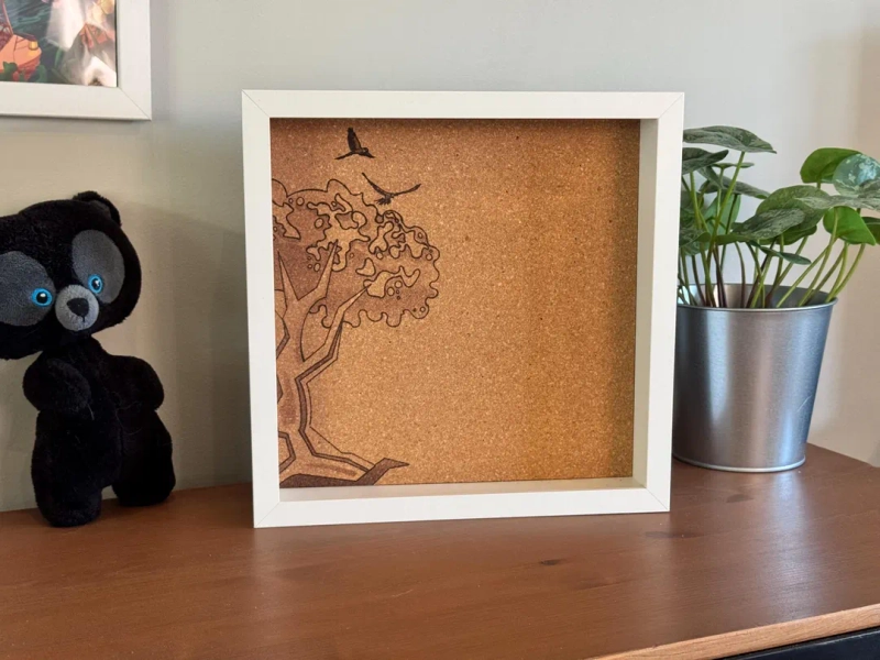 Tree of Life Pin Board: Laser Engraved Cork Display - Etsy