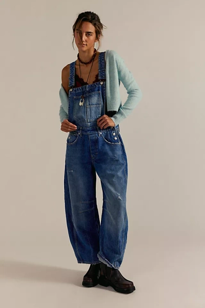 We The Free Good Luck Barrel Overalls