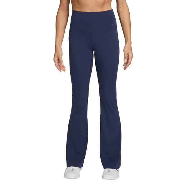 Nike Zenvy Womens High-Waisted Flared Leggings Navy XS