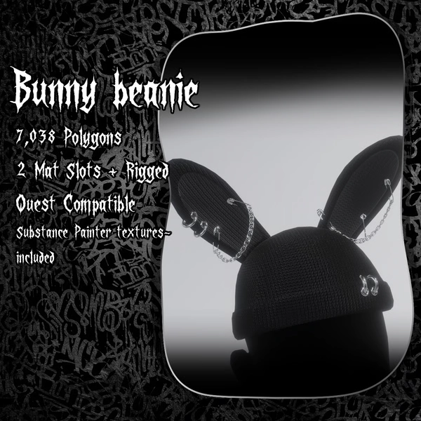 ⛧ Edgy Bunny beanie ⛧