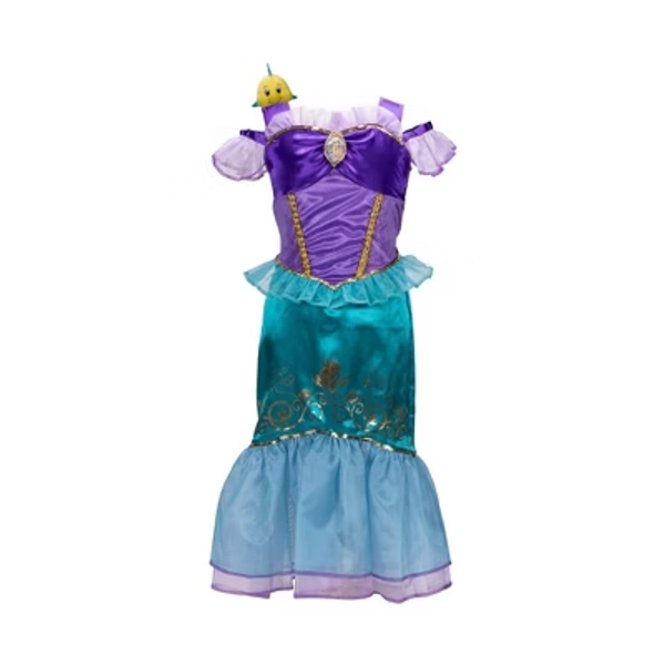 Disney Princess Majestic Ariel Dress with Flounder Shoulder Plush Friend