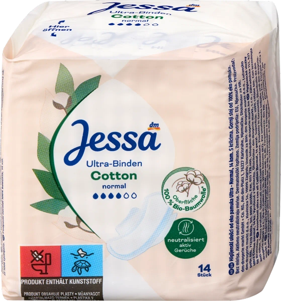 Ultra-Binden Cotton Normal, 14 St