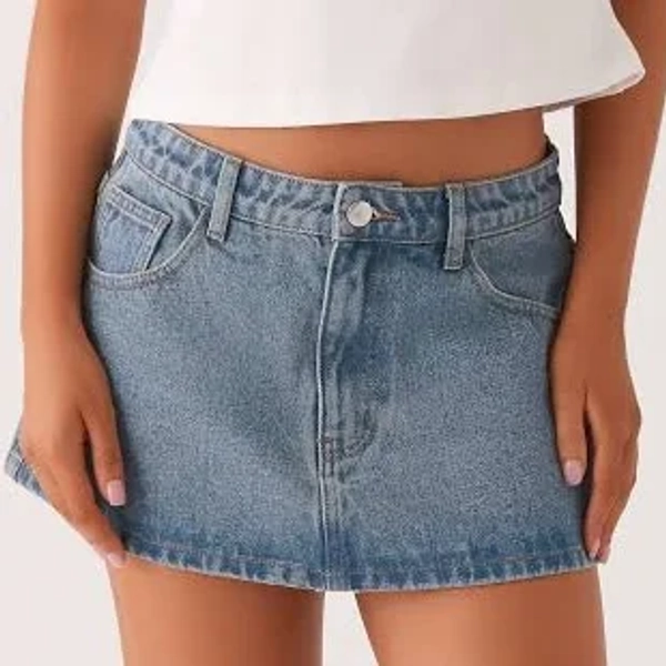 Carrie Denim Mini Skirt