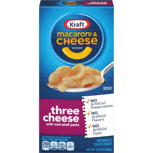Kraft Macaroni & Cheese Three Cheese Dinner
