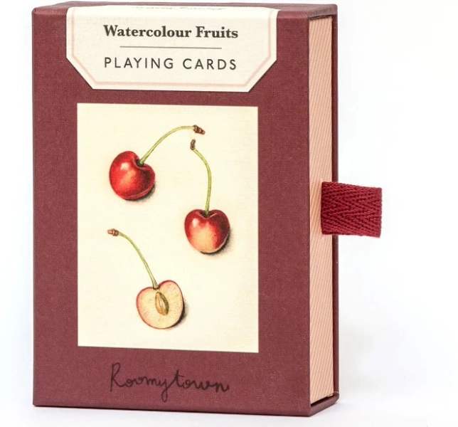Roomytown Colours Watercolor Fruits Single Playing Card Deck