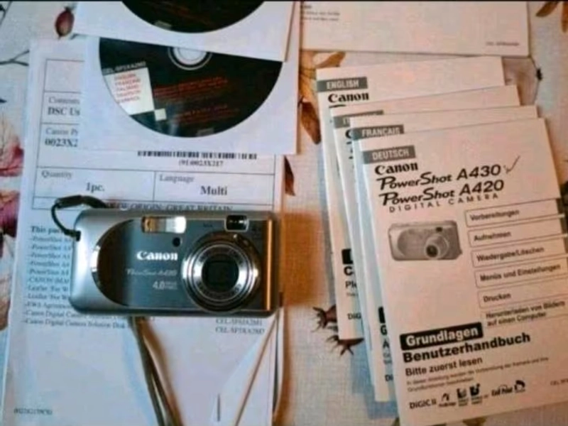 Reserviert • Gelöscht • 
        Canon Power shot A 430 digital Kamera