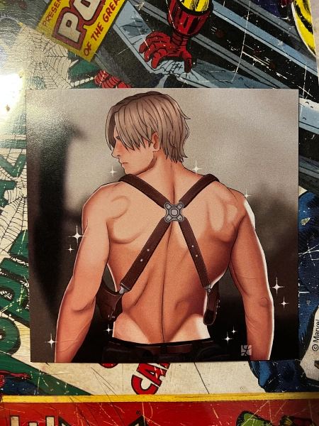 Leon S. Kennedy / Resident Evil 4 art print - 15 x 15 cm