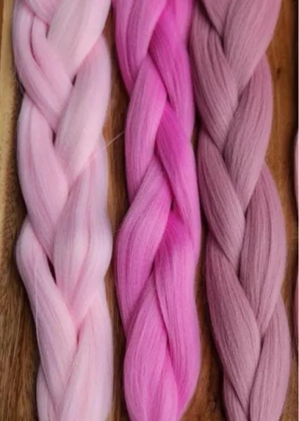 Pink Ombre Synthetic Braiding Hair | Vegan, High Heat Resistant