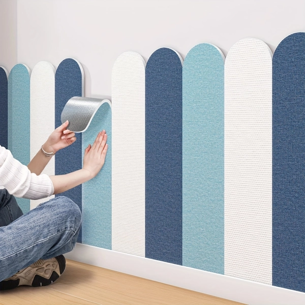 10-Pack Modern Minimalist Arch Pattern Self-Adhesive Wall Stickers, Peel-and-Stick Removable and Interchangeable Home Decor for Living Room, Entryway, Bedroom, and More—Easy to Install with Simple Instructions