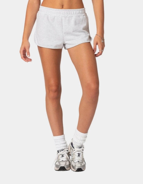 EDIKTED California Girl Shorts - GRAY