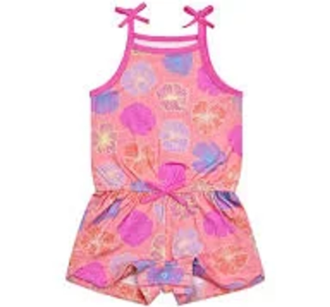 Coco Moon Girls Seaflower Print Bamboo Romper