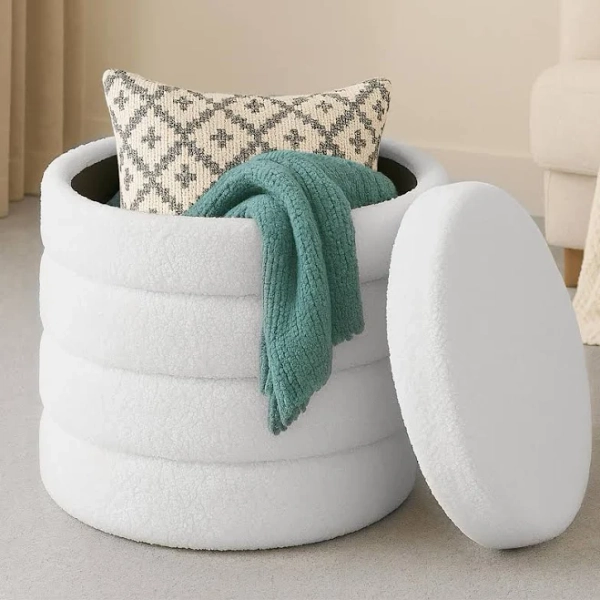 Navaris Round Ottoman