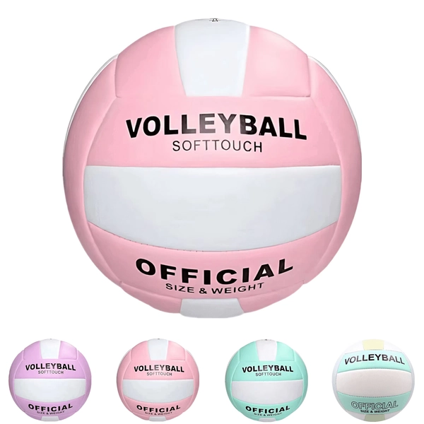 PLPPYFS Volleyball, Super Soft Volleyball Beach Volleyball Official Size 5 for Outdoor, Indoor, Pool, Gym, Training Premium Volleyball Equipment Durability Stability Sports Ball