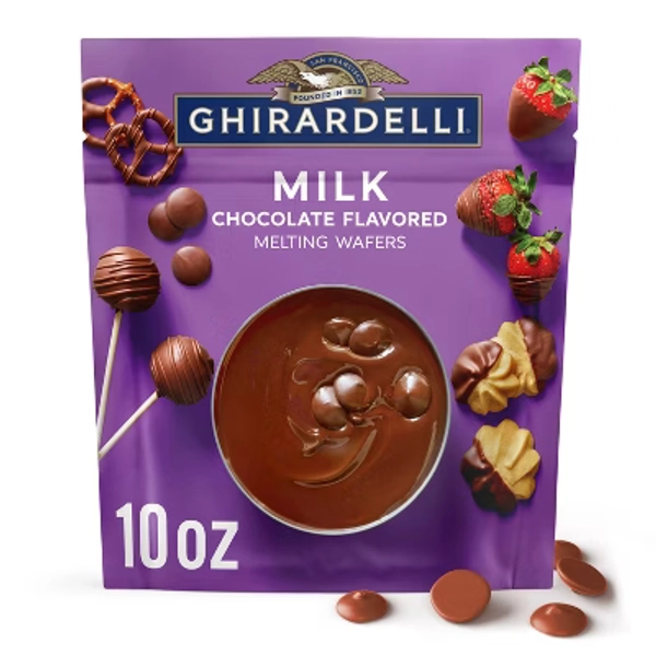 GHIRARDELLI Milk Chocolate Flavored Melting Wafers - 10oz