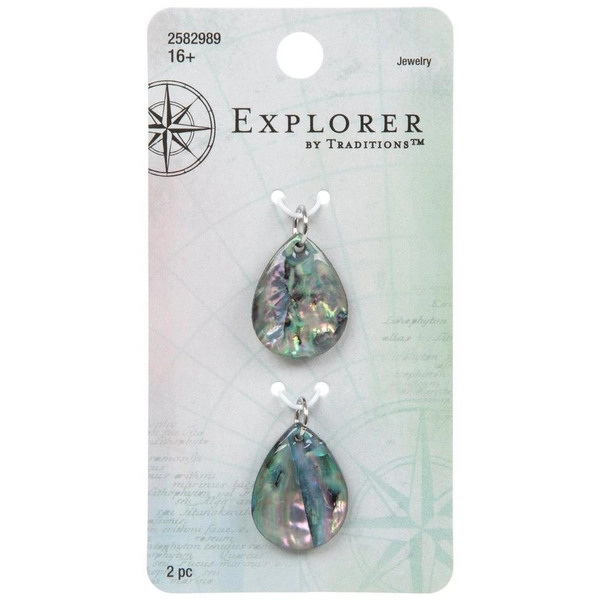 Abalone Shell Teardrop Pendants