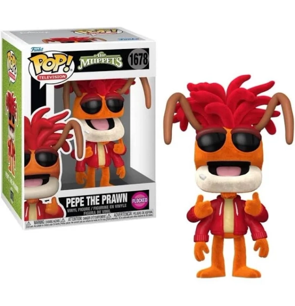 Funko POP! Television: The Muppets Pepe the Prawn Flocked Vinyl Figure