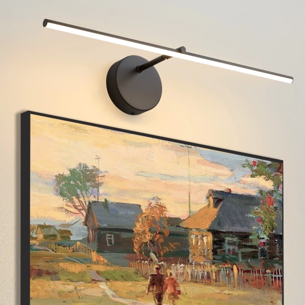 Ebern Designs 1 - Light Dimmable Led Picture Light With Adjustable 5 Color Temperature, Artwork Display Lighting Wall Sconce | Wayfair