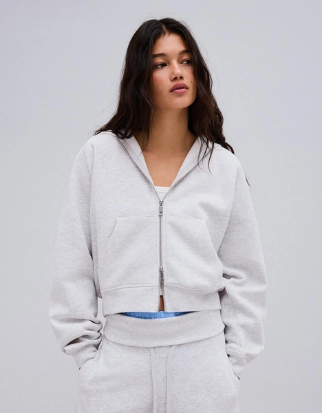Veste à capuche zippée en molleton