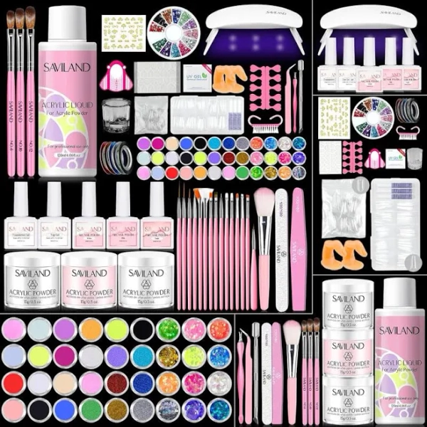 Saviland Women's Professional Acrylic Nail Kit